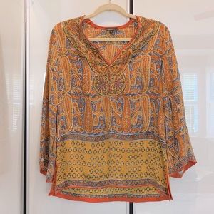Tolani multicolored blouse size XS